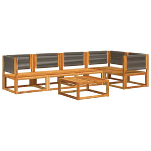 Set Divano da Giardino 6 pz con Cuscini in Massello di Acacia 3278829