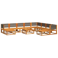 Set Divano da Giardino 11 pz con Cuscini Legno Massello Acacia 3278837