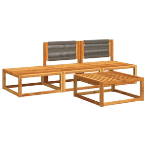 Set Divani da Giardino 4pz con Cuscini Legno Massello di Acacia 3278843