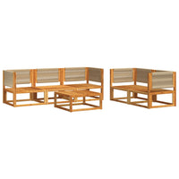 Set Divano da Giardino 6 pz con Cuscini in Massello di Acacia 3278856