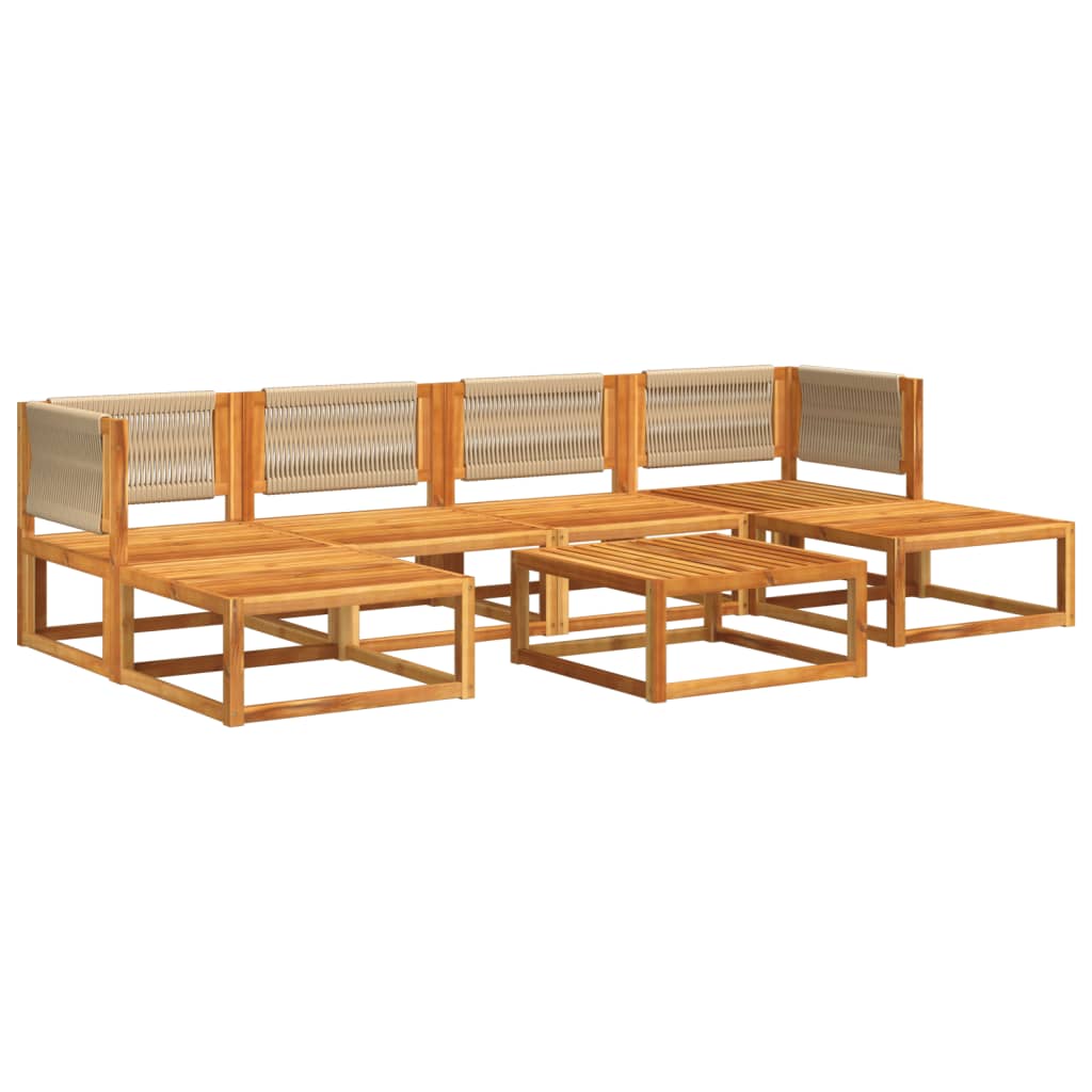 Set Divano da Giardino 7 pz con Cuscini Legno Massello Acacia 3278862