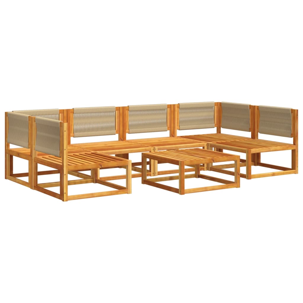 Set Divano da Giardino 7 pz con Cuscini Legno Massello Acacia 3278863