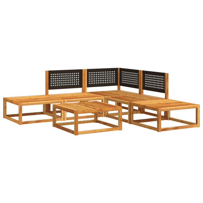 Set Divano da Giardino 6 pz con Cuscini in Massello di Acacia 3278869