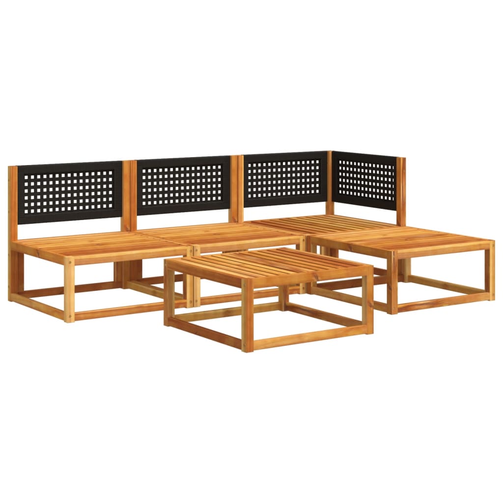 Set Divano da Giardino 5 pz con Cuscini Legno Massello Acacia 3278871