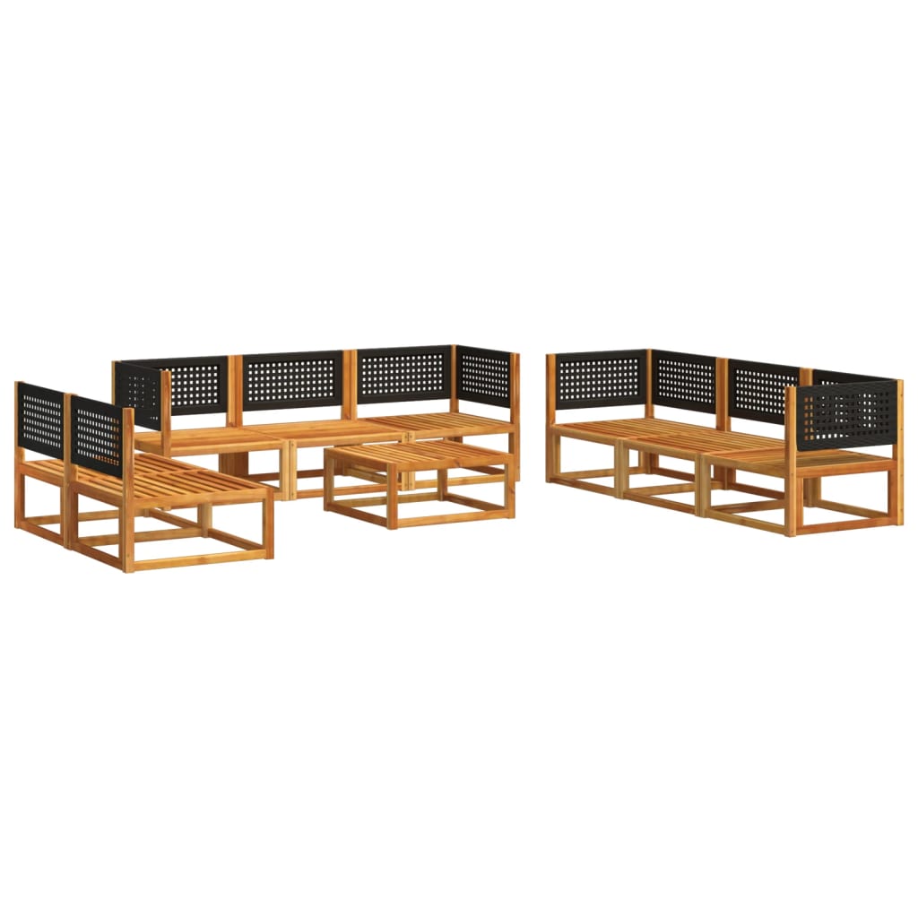 Set Divano Giardino 9 pz con Cuscini Legno Massello di Acacia 3278880