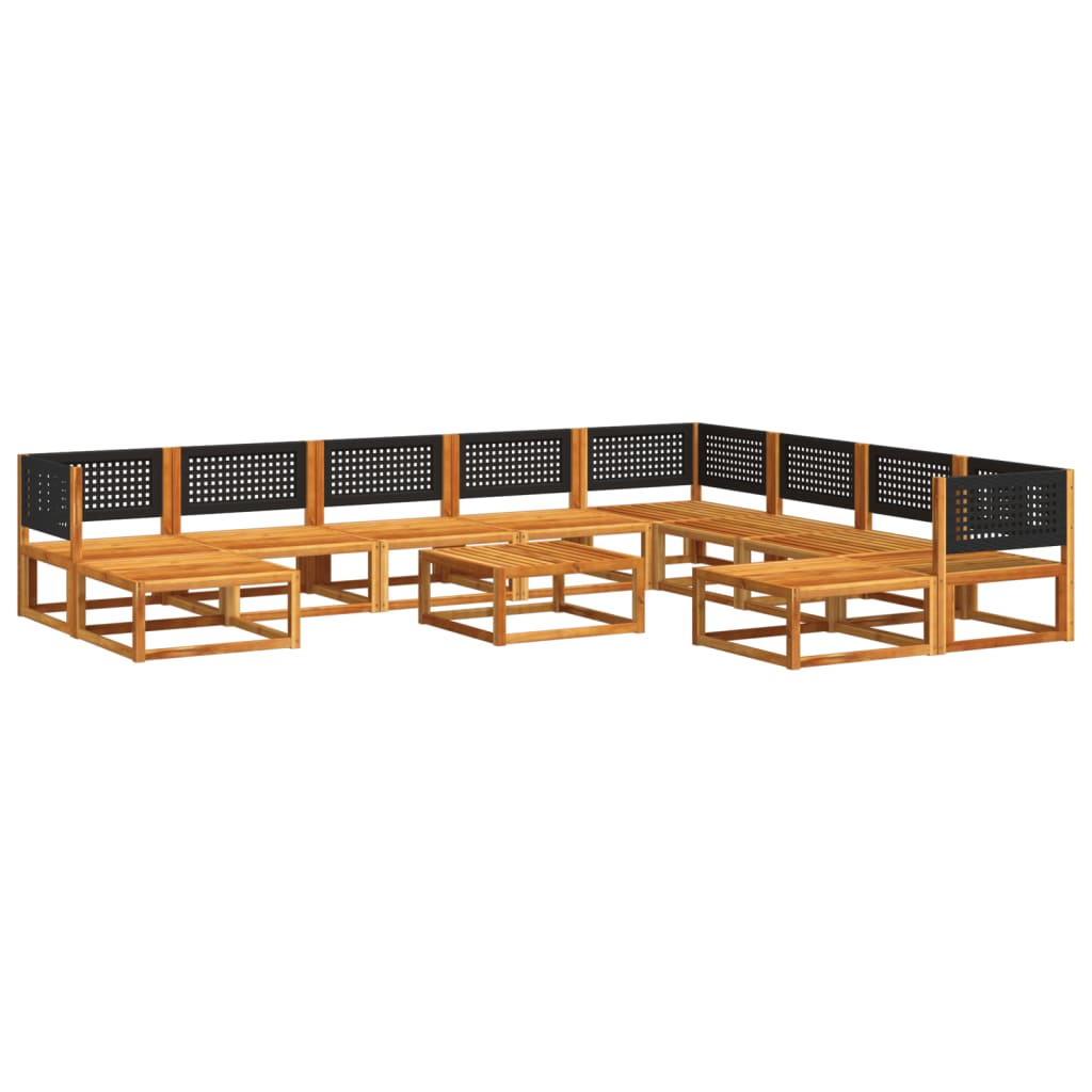 Set Divano da Giardino 11 pz con Cuscini Legno Massello Acacia 3278883