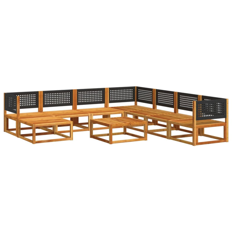 Set Divano Giardino 9 pz con Cuscini Legno Massello di Acacia 3278884