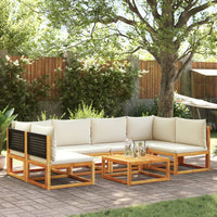 Set Divano da Giardino 7 pz con Cuscini Legno Massello Acacia 3278886