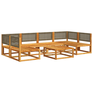 Set Divano da Giardino 7 pz con Cuscini Legno Massello Acacia 3278909