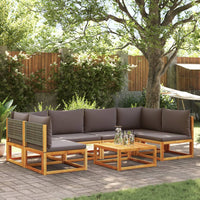 Set Divano da Giardino 7 pz con Cuscini Legno Massello Acacia 3278909