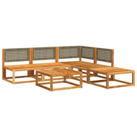 Set Divano da Giardino 6 pz con Cuscini in Massello di Acacia 3278910