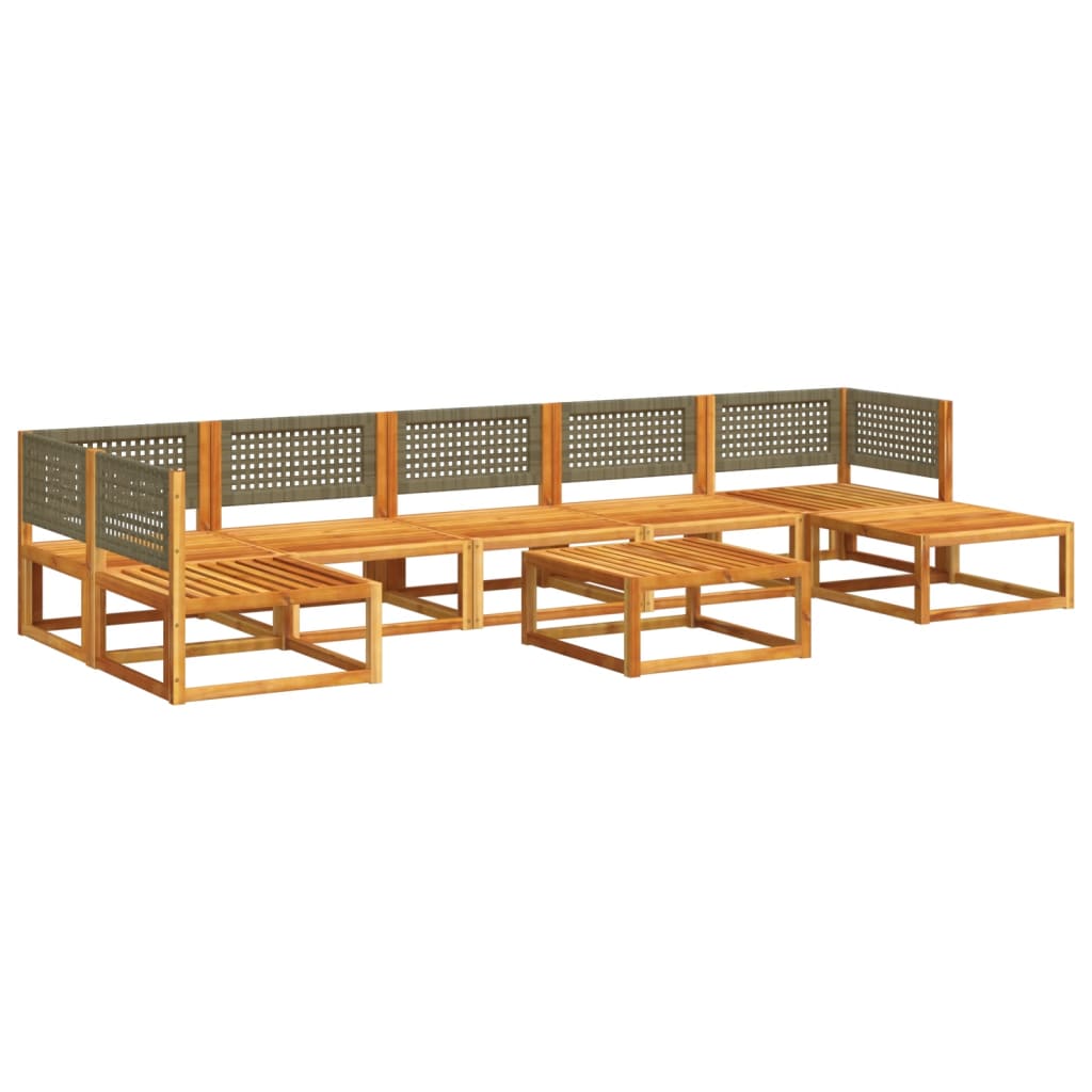 Set Divano da Giardino 8pz con Cuscini Legno Massello di Acacia 3278914