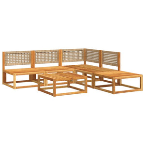 Set Divano da Giardino 6 pz con Cuscini in Massello di Acacia 3278933