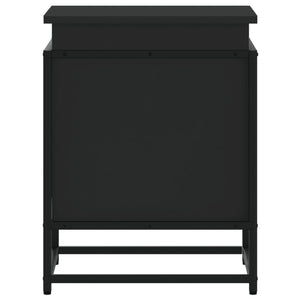 Contenitore con Coperchio Nero 40x40x51,5 cm in Truciolato 848789