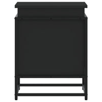 Contenitore con Coperchio Nero 40x40x51,5 cm in Truciolato 848789