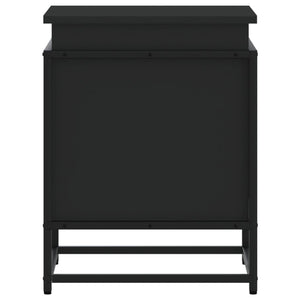 Contenitore con Coperchio Nero 40x40x51,5 cm in Truciolato 848789