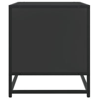 Mobile Porta TV Nero 91x40x46 cm in Truciolato e Metallo 848884