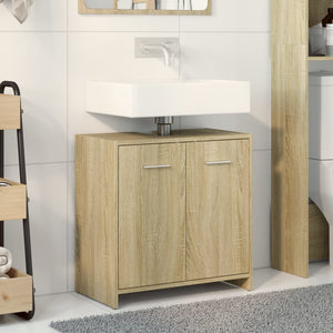 Mobile Lavabo Bagno Rovere Sonoma 60x33x60 cm Legno Multistrato 849604