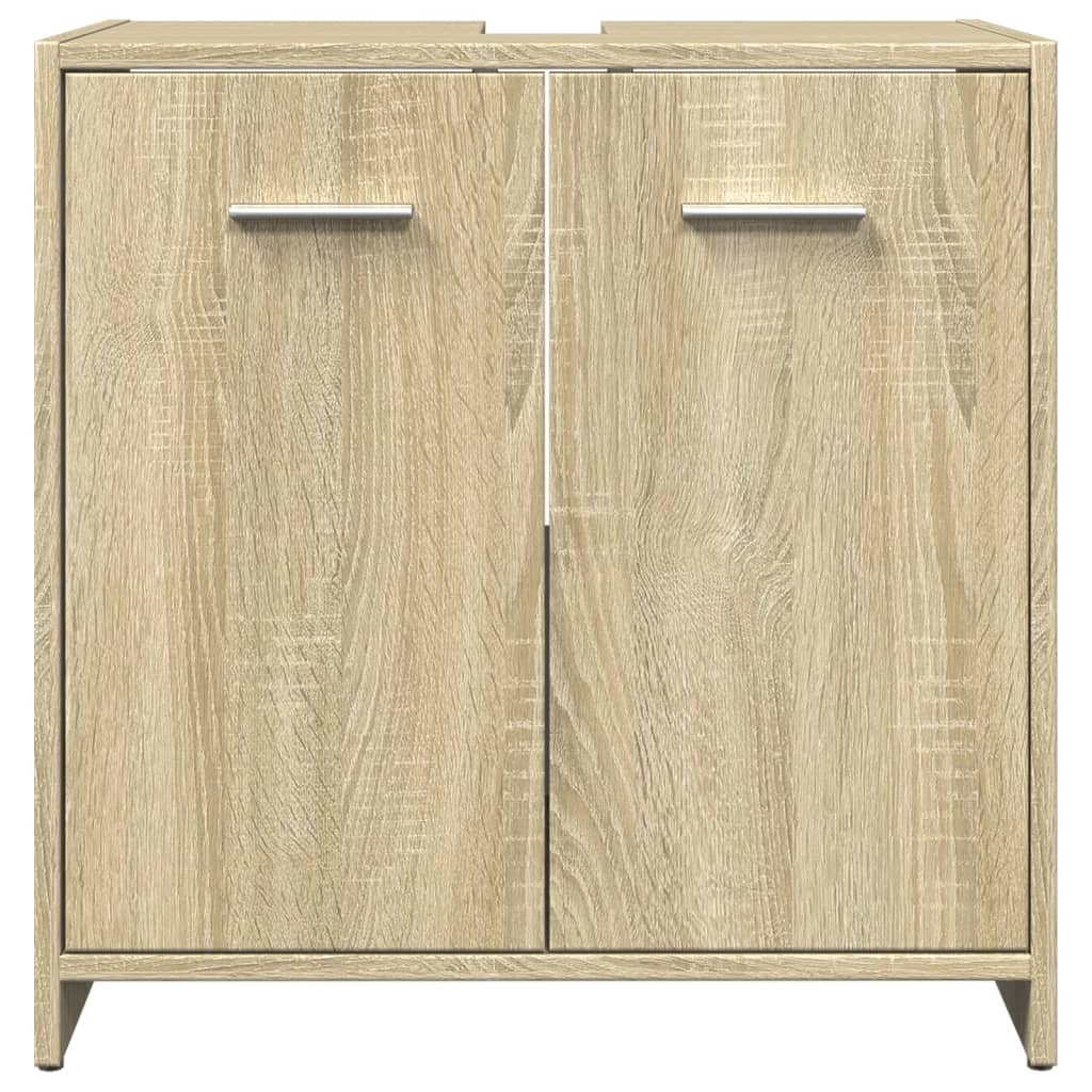 Mobile Lavabo Bagno Rovere Sonoma 60x33x60 cm Legno Multistrato 849604