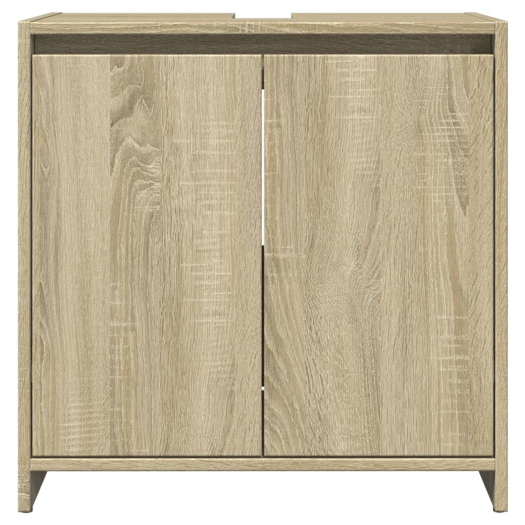 Mobile Lavabo Bagno Rovere Sonoma 60x33x60 cm Legno Multistrato 849609