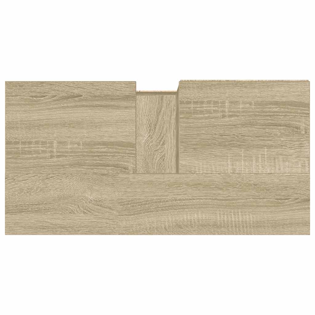 Armadietto da Bagno Rovere Sonoma 65x33x60 cm Legno Multistrato 849677