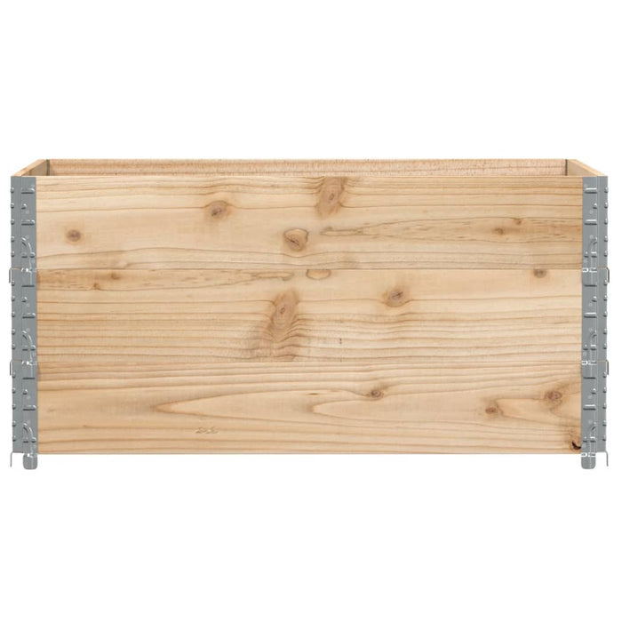 Paretali per Pallet 3 pz 120x80 cm in Legno Massello di Pino 3295366