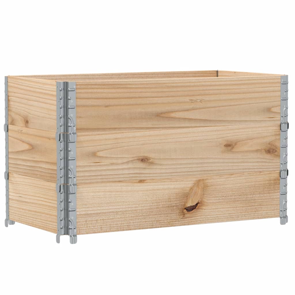 Paretali per Pallet 3 pz 100x50 cm in Legno Massello di Pino 3295370