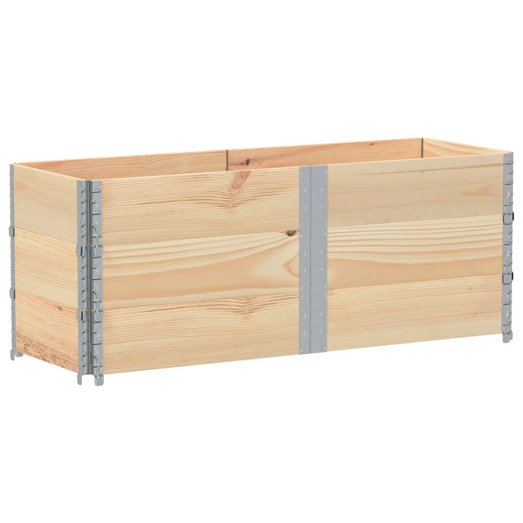 Paretali per Pallet 3 pz 150x50 cm in Legno Massello di Pino 3295378