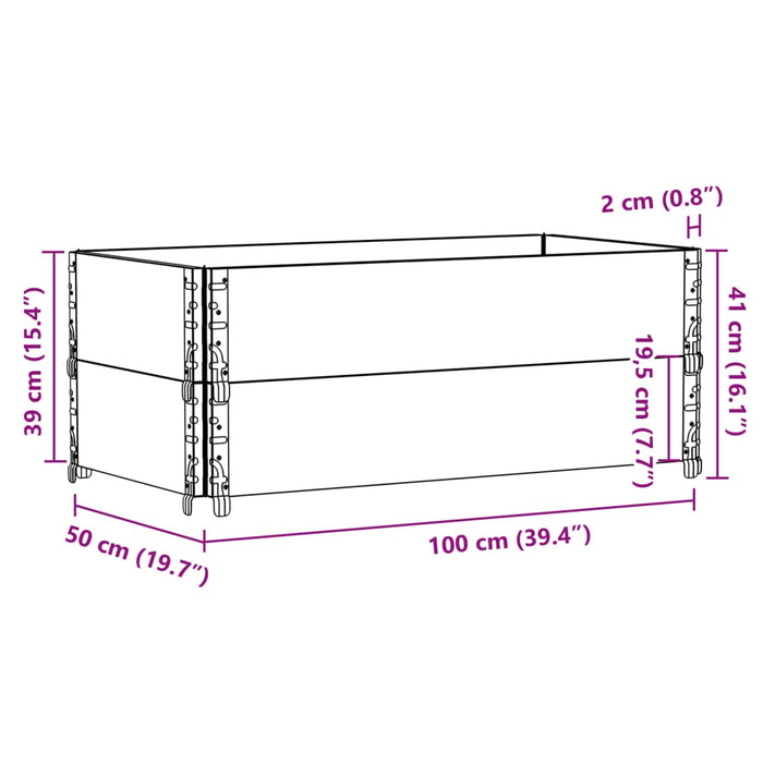 Fioriera da Giardino Grigia 40x40x78 cm Legno Massello di Pino 3295393