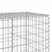 Cesto Gabbione con Copertura 200x100x100 cm in Ferro Zincato 3295192