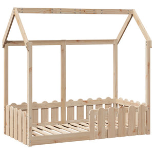 Giroletto Casetta per Bambini 70x140 cm Legno Massello di Pino 850698