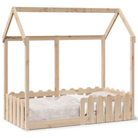 Giroletto Casetta per Bambini 70x140 cm Legno Massello di Pino 850698