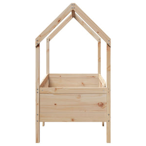 Giroletto Casetta per Bambini 80x160 cm Legno Massello di Pino 850710