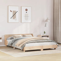 Letto senza Materasso 150x200 cm in Legno Massello di Pino 850725