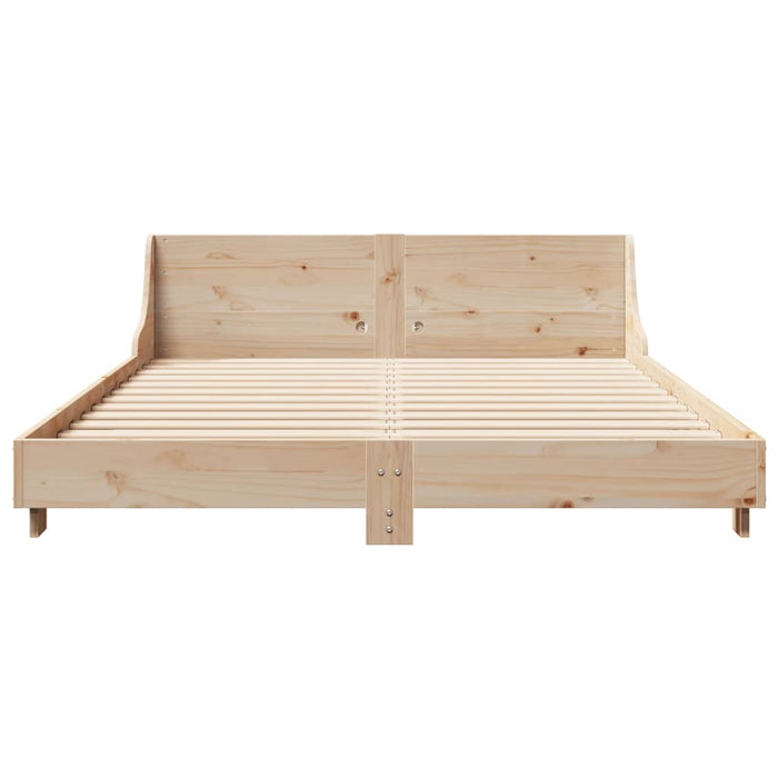 Letto senza Materasso 150x200 cm in Legno Massello di Pino 850725