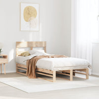 Letto senza Materasso 90x200 cm in Legno Massello di Pino 850794