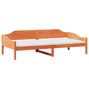 Letto senza Materasso Marrone Cera 80x200 cm Legno di Pino 850913