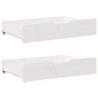 Cassettoni da Letto 2 pz Bianchi 85x55x16 cm in Legno di Pino 850927