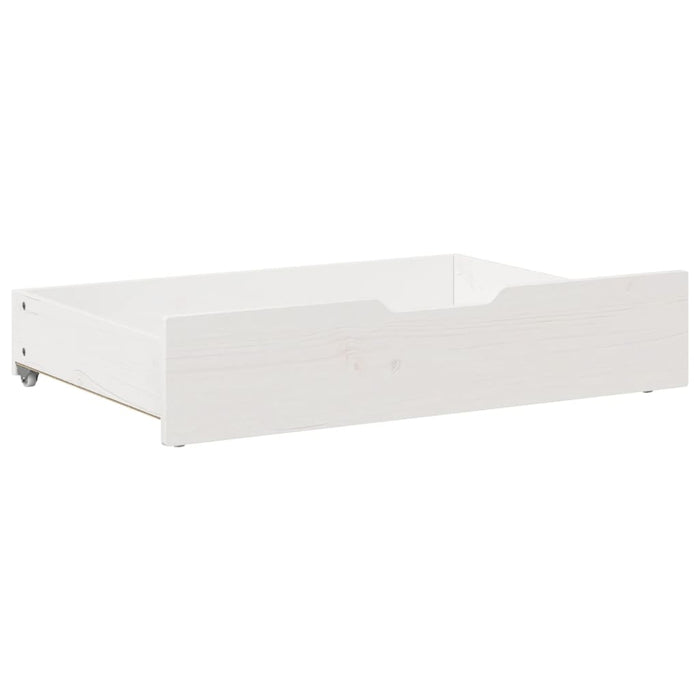 Cassettoni da Letto 2 pz Bianchi 85x55x16 cm in Legno di Pino 850927