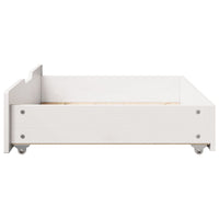 Cassettoni da Letto 2 pz Bianchi 85x55x16 cm in Legno di Pino 850927