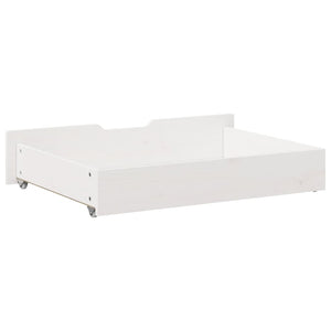 Cassettoni da Letto 2 pz Bianchi 85x55x16 cm in Legno di Pino 850927