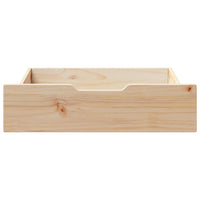 Cassettoni da Letto con Ruote 2 pz 65x55x16 cm in Legno di Pino 850935