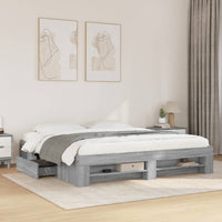 Giroletto Grigio Sonoma 200x200 cm in Legno Multistrato 3295448