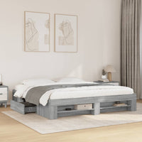 Giroletto Grigio Sonoma 180x200 cm in Legno Multistrato 3295455