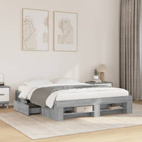 Giroletto Grigio Sonoma 160x200 cm in Legno Multistrato 3295462