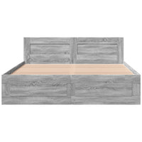 Giroletto Testiera Grigio Sonoma 150x200 cm Legno Multistrato 3295560