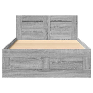 Giroletto Testiera Grigio Sonoma 100x200 cm Legno Multistrato 3295581