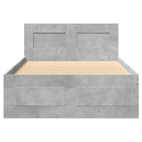 Giroletto Testiera Grigio Cemento 90x200 cm Legno Multistrato 3295586