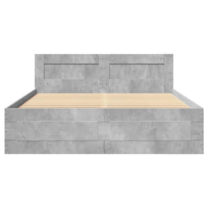 Giroletto Testiera Grigio Cemento 120x190 cm Legno Multistrato 3295607