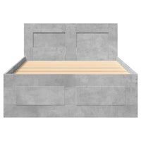 Giroletto e Testiera Grigio Cemento 90x190 cm Legno Multistrato 3295614